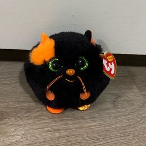 Ty Beanie Balls Salem the Cat Plush